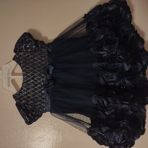 Elegant Navy Blue Kids Dress